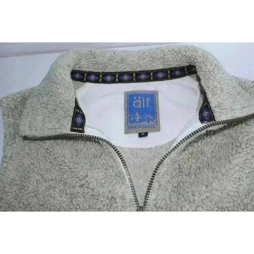 Vintage Alf Women's Sleeveless Western Cowgirl Made in USA Sherpa Vest Size‎ S - Picture 6 of 12